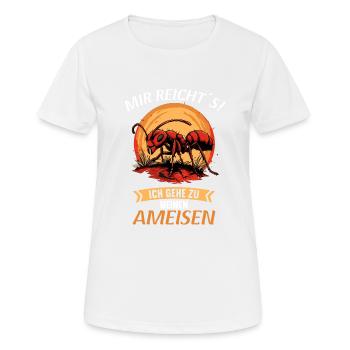 Ant Ameisen Ameise - Frauen T-Shirt atmungsaktiv - Weiß - Vorne - AI Model Female 172 dark (172cm)