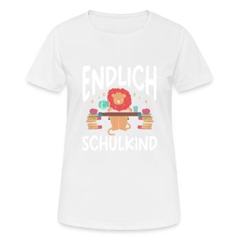 School 1. Grade - Frauen T-Shirt atmungsaktiv - Weiß - Vorne - AI Model Female 172 dark (172cm)