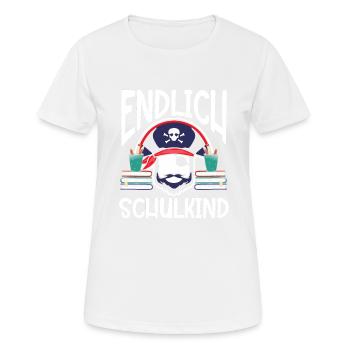 School 1. Grade - Frauen T-Shirt atmungsaktiv - Weiß - Vorne - AI Model Female 172 dark (172cm)
