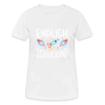 School 1. Grade - Frauen T-Shirt atmungsaktiv - Weiß - Vorne - AI Model Female 172 dark (172cm)