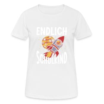 School 1. Grade - Frauen T-Shirt atmungsaktiv - Weiß - Vorne - AI Model Female 172 dark (172cm)