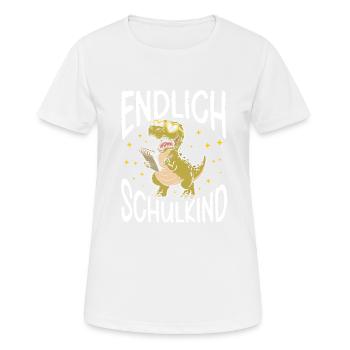 School 1. Grade - Frauen T-Shirt atmungsaktiv - Weiß - Vorne - AI Model Female 172 dark (172cm)