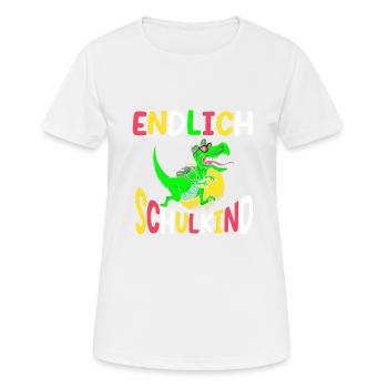 School 1. Grade - Frauen T-Shirt atmungsaktiv - Weiß - Vorne - AI Model Female 172 dark (172cm)