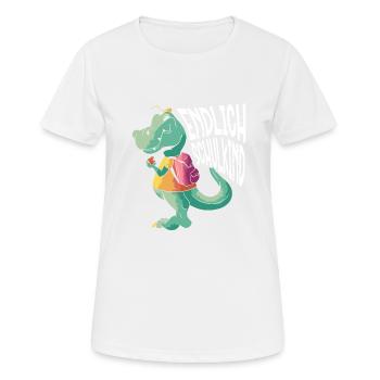 School 1. Grade - Frauen T-Shirt atmungsaktiv - Weiß - Vorne - AI Model Female 172 dark (172cm)