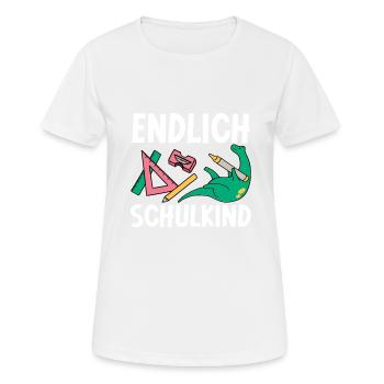 School 1. Grade - Frauen T-Shirt atmungsaktiv - Weiß - Vorne - AI Model Female 172 dark (172cm)