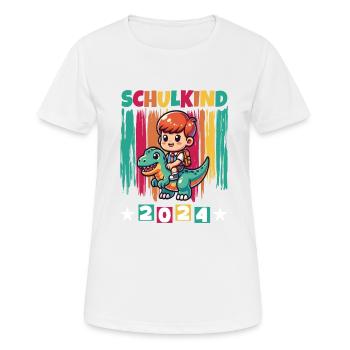 School enrolment for primary school pupils 2024 - Women's Breathable T-Shirt - white - Front - AI Model Female 172 dark (172cm)