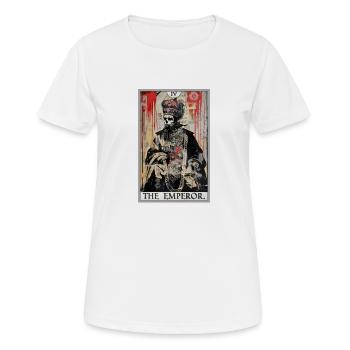 Tarot card The Emperor The Ruler - Women's Breathable T-Shirt - white - Front - AI Model Female 172 dark (172cm)
