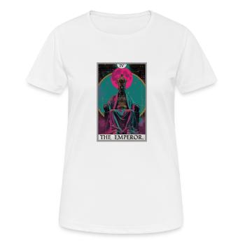 Tarot card The Emperor The Ruler - Women's Breathable T-Shirt - white - Front - AI Model Female 172 dark (172cm)