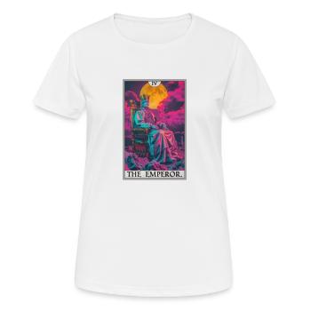 Tarot card The Emperor The Ruler - Women's Breathable T-Shirt - white - Front - AI Model Female 172 dark (172cm)