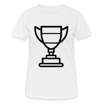 trophée - T-shirt respirant Femme - blanc - Devant - AI Model Female 172 dark (172cm)