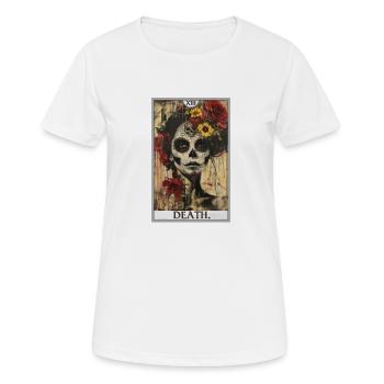 Carte de Tarot, Carte de Tarot, Mort - T-shirt respirant Femme - blanc - Devant - AI Model Female 172 dark (172cm)