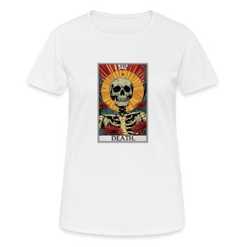 Carte de Tarot, Carte de Tarot, Mort - T-shirt respirant Femme - blanc - Devant - AI Model Female 172 dark (172cm)