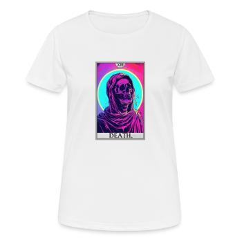 Carte de Tarot, Carte de Tarot, Mort - T-shirt respirant Femme - blanc - Devant - AI Model Female 172 dark (172cm)