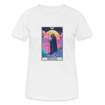 Carte de Tarot, Carte de Tarot, Mort - T-shirt respirant Femme - blanc - Devant - AI Model Female 172 dark (172cm)