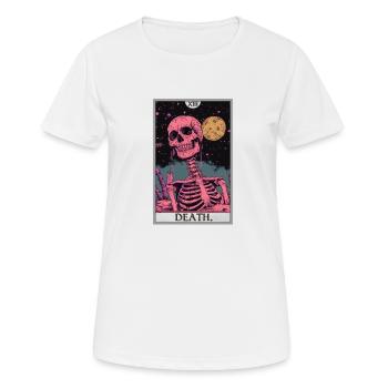 Carte de Tarot, Carte de Tarot, Mort - T-shirt respirant Femme - blanc - Devant - AI Model Female 172 dark (172cm)