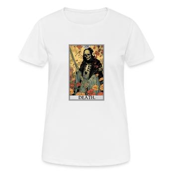 Carte de Tarot, Carte de Tarot, Mort - T-shirt respirant Femme - blanc - Devant - AI Model Female 172 dark (172cm)