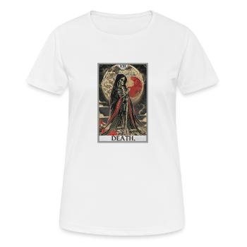Carte de Tarot, Carte de Tarot, Mort - T-shirt respirant Femme - blanc - Devant - AI Model Female 172 dark (172cm)