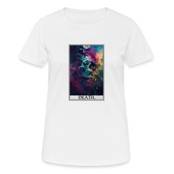Tarotkarten Tarotkarte Death Tod - Frauen T-Shirt atmungsaktiv - Weiß - Vorne - AI Model Female 172 dark (172cm)