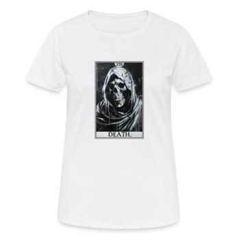 Carte de Tarot, Carte de Tarot, Mort - T-shirt respirant Femme - blanc - Devant - AI Model Female 172 dark (172cm)