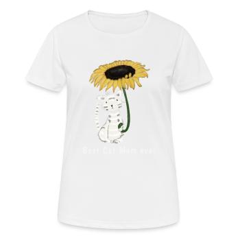 Meilleure maman chat de tous les temps - T-shirt respirant Femme - blanc - Devant - AI Model Female 172 dark (172cm)