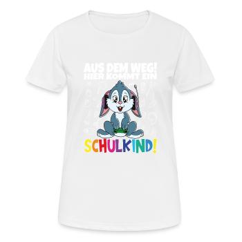 School Child 2024 School Enrollment Back to School - Women's Breathable T-Shirt - white - Front - AI Model Female 172 dark (172cm)