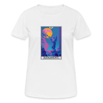Tarotkarten Tarotkarte 20 Judgment Gericht - Frauen T-Shirt atmungsaktiv - Weiß - Vorne - AI Model Female 172 dark (172cm)