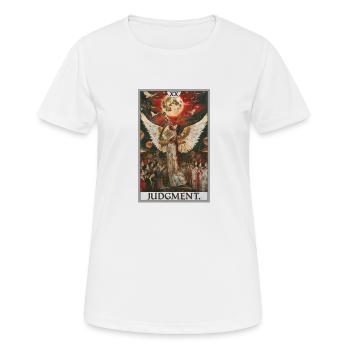 Tarotkarten Tarotkarte 20 Judgment Gericht - Frauen T-Shirt atmungsaktiv - Weiß - Vorne - AI Model Female 172 dark (172cm)