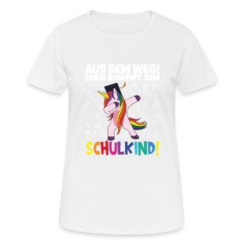 School Child 2024 School Enrollment Back to School - Women's Breathable T-Shirt - white - Front - AI Model Female 172 dark (172cm)