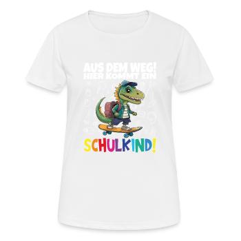 School Child 2024 School Enrollment Back to School - Women's Breathable T-Shirt - white - Front - AI Model Female 172 dark (172cm)