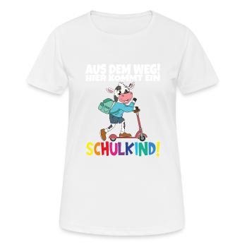 School Child 2024 School Enrollment Back to School - Women's Breathable T-Shirt - white - Front - AI Model Female 172 dark (172cm)