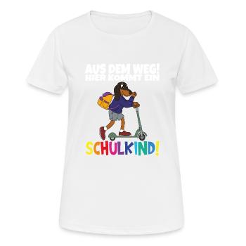 School Child 2024 School Enrollment Back to School - Women's Breathable T-Shirt - white - Front - AI Model Female 172 dark (172cm)