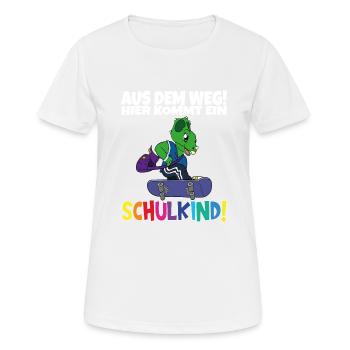 School Child 2024 School Enrollment Back to School - Women's Breathable T-Shirt - white - Front - AI Model Female 172 dark (172cm)