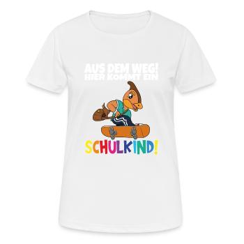 School Child 2024 School Enrollment Back to School - Women's Breathable T-Shirt - white - Front - AI Model Female 172 dark (172cm)
