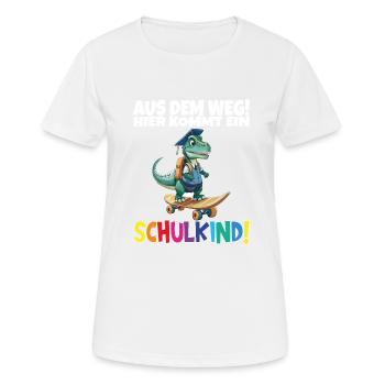 School Child 2024 School Enrollment Back to School - Women's Breathable T-Shirt - white - Front - AI Model Female 172 dark (172cm)