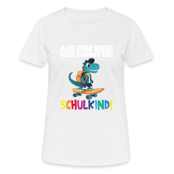 School Child 2024 School Enrollment Back to School - Women's Breathable T-Shirt - white - Front - AI Model Female 172 dark (172cm)