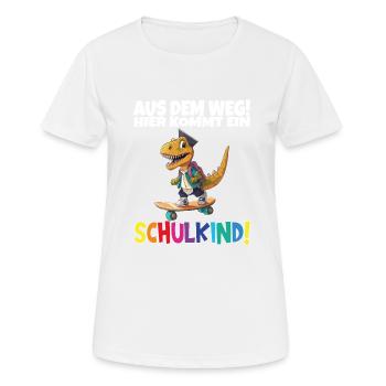 School Child 2024 School Enrollment Back to School - Women's Breathable T-Shirt - white - Front - AI Model Female 172 dark (172cm)
