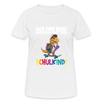 School Child 2024 School Enrollment Back to School - Women's Breathable T-Shirt - white - Front - AI Model Female 172 dark (172cm)