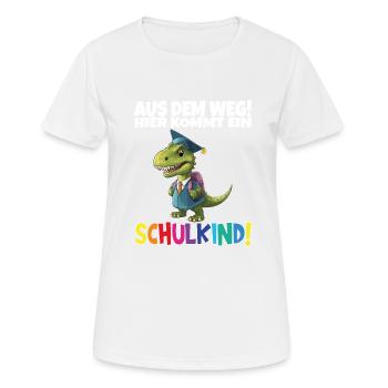 School Child 2024 School Enrollment Back to School - Women's Breathable T-Shirt - white - Front - AI Model Female 172 dark (172cm)