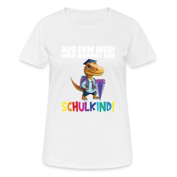 School Child 2024 School Enrollment Back to School - Women's Breathable T-Shirt - white - Front - AI Model Female 172 dark (172cm)