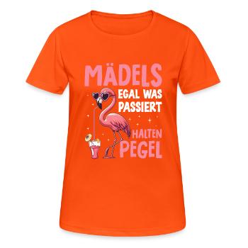 Girls no matter what happens Maintain levels - Women's Breathable T-Shirt - neon orange - Front - AI Model Female 172 dark (172cm)