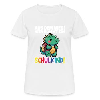 Écolier 2024 entrant à l'école - T-shirt respirant Femme - blanc - Devant - AI Model Female 172 dark (172cm)