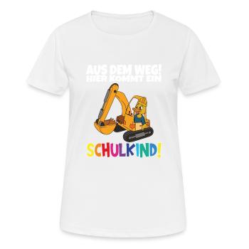Écolier 2024 entrant à l'école - T-shirt respirant Femme - blanc - Devant - AI Model Female 172 dark (172cm)