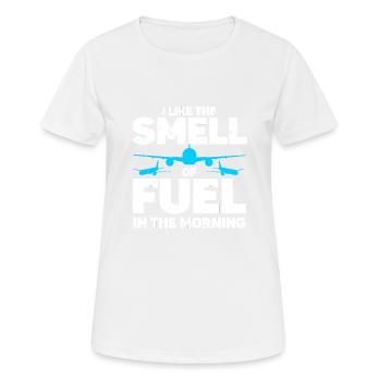 Hôtesse de l’air Hôtesse de l’air Hôtesse de l’air - T-shirt respirant Femme - blanc - Devant - AI Model Female 172 dark (172cm)