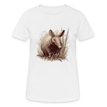 Armadillo Gürteltiere Gürteltier - Frauen T-Shirt atmungsaktiv - Weiß - Vorne - AI Model Female 172 dark (172cm)