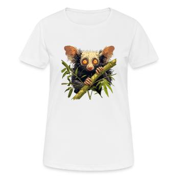 Aye-Aye Finger Animals Finger Animal - T-shirt respirant Femme - blanc - Devant - AI Model Female 172 dark (172cm)