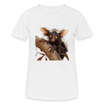 Aye-Aye Finger Animals Finger Animal - T-shirt respirant Femme - blanc - Devant - AI Model Female 172 dark (172cm)