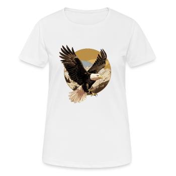 Bald Eagle Weißkopfseeadler - Women's Breathable T-Shirt - white - Front - AI Model Female 172 dark (172cm)