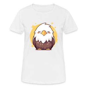Pygargue à tête blanche Weißkopfseeadler - T-shirt respirant Femme - blanc - Devant - AI Model Female 172 dark (172cm)