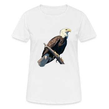 Bald Eagle Weißkopfseeadler - Women's Breathable T-Shirt - white - Front - AI Model Female 172 dark (172cm)