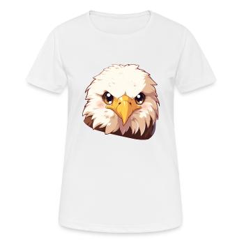 Pygargue à tête blanche Weißkopfseeadler - T-shirt respirant Femme - blanc - Devant - AI Model Female 172 dark (172cm)
